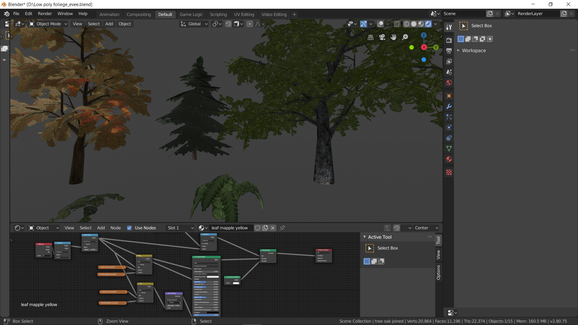 low poly foliage - blendswap #7131 ported to eevee preview image 2